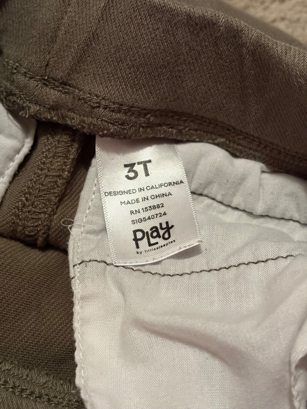Little Sleepies Khaki Pants - Picture 2 of 3